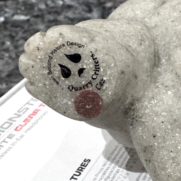 🐾 Second Nature Design Quarry Critters “Caz” Sandstone Figure (2001 Vintage!)🐾 - Picture 9 of 14